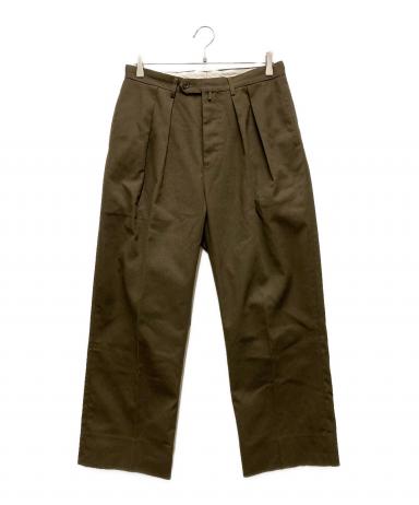 中古・古着通販】NEAT (ニート) 2タックパンツ オリーブ サイズ:46