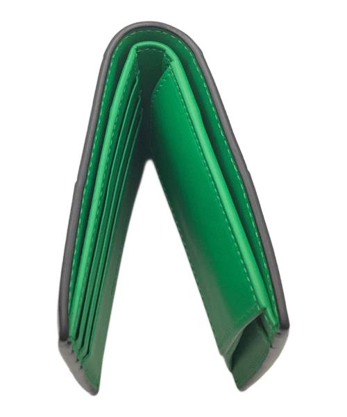 BOTTEGA VENETA（ボッテガベネタ）BOTTEGA VENETA (ボッテガベネタ) マキシ イントレチャート カセット2つ折り財布 ブラックの古着・服飾アイテム