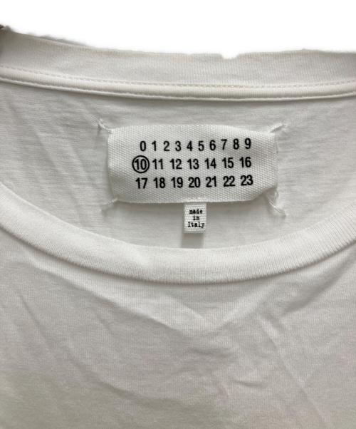 Maison Margiela（メゾンマルジェラ）Maison Margiela (メゾンマルジェラ) ペンキロゴTee ホワイト サイズ:48の古着・服飾アイテム