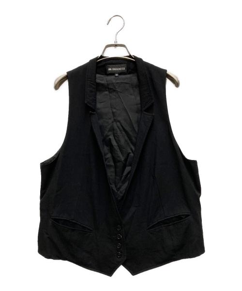 ANN DEMEULEMEESTER（アンドゥムルメステール）ANN DEMEULEMEESTER (アンドゥムルメステール) ウールジレ ブラック サイズ:38の古着・服飾アイテム