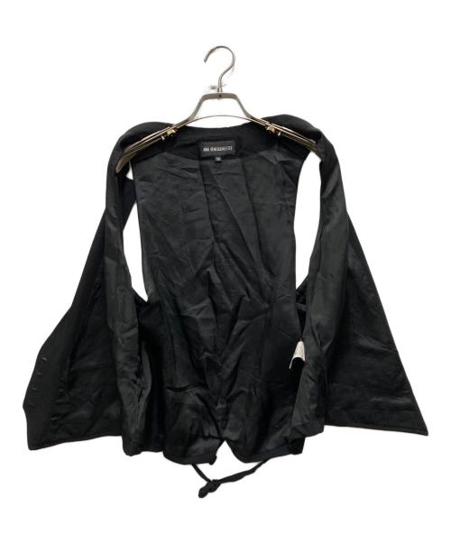 ANN DEMEULEMEESTER（アンドゥムルメステール）ANN DEMEULEMEESTER (アンドゥムルメステール) ウールジレ ブラック サイズ:38の古着・服飾アイテム