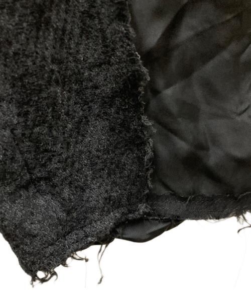 COMME des GARCONS HOMME PLUS（コムデギャルソンオムプリュス）COMME des GARCONS HOMME PLUS (コムデギャルソンオムプリュス) ジャガードフリンジテーパードパンツ ブラック サイズ:Sの古着・服飾アイテム