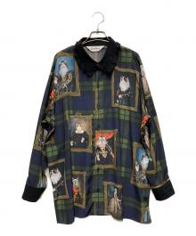 &ellecy（アンドエルシー）の古着「23SS 猫貴族チェックシャツ」｜ブラック