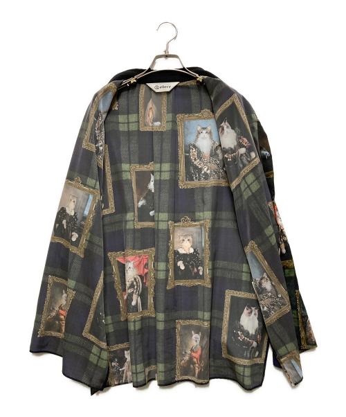 &ellecy（アンドエルシー）&ellecy (アンドエルシー) 23SS 猫貴族チェックシャツ ブラック サイズ:Mの古着・服飾アイテム