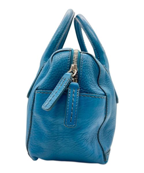 HIROFU（ヒロフ）HIROFU (ヒロフ) エテルノレザーハンドバッグ ブルーの古着・服飾アイテム