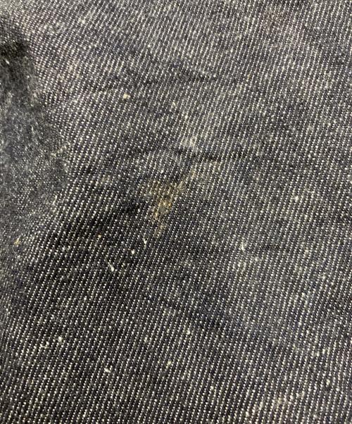 gold（ゴールド）gold (ゴールド) RECYCLED WASTE SUVIN COTTON YARN 14oz. DENIM 5POCKET WIDE PANTS インディゴ サイズ:Mの古着・服飾アイテム