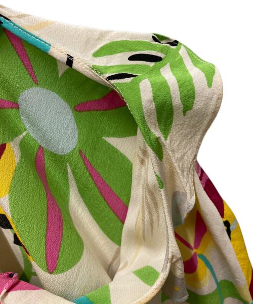 GUCCI（グッチ）GUCCI (グッチ) シルクフローラルワンピース ベージュ サイズ:38の古着・服飾アイテム