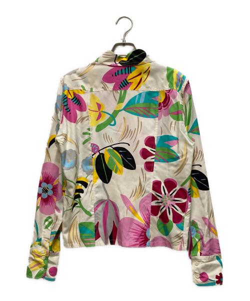 GUCCI（グッチ）GUCCI (グッチ) フローラルシルクシャツ ベージュ サイズ:Sの古着・服飾アイテム
