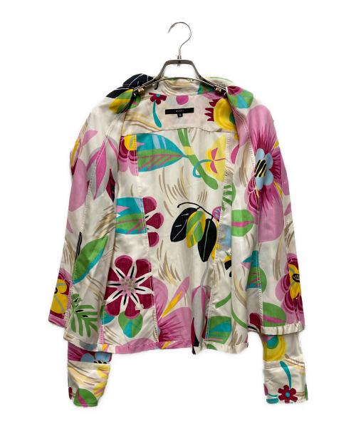 GUCCI（グッチ）GUCCI (グッチ) フローラルシルクシャツ ベージュ サイズ:Sの古着・服飾アイテム