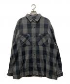 NEIGHBORHOODネイバーフッド）の古着「BUFFALO CHECK SHIRT LS」｜グレー