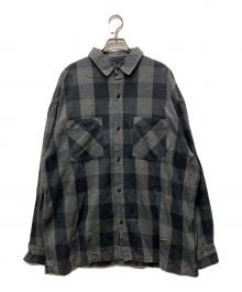 NEIGHBORHOOD（ネイバーフッド）の古着「BUFFALO CHECK SHIRT LS」｜グレー