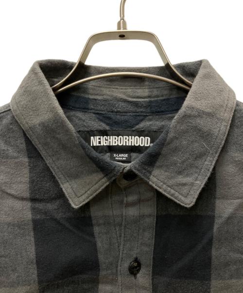 NEIGHBORHOOD（ネイバーフッド）NEIGHBORHOOD (ネイバーフッド) BUFFALO CHECK SHIRT LS グレー サイズ:XLの古着・服飾アイテム