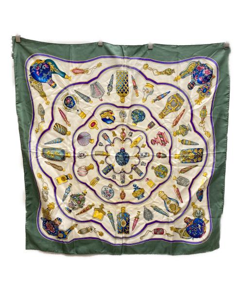 HERMES（エルメス）HERMES (エルメス) 香水瓶柄シルクスカーフの古着・服飾アイテム