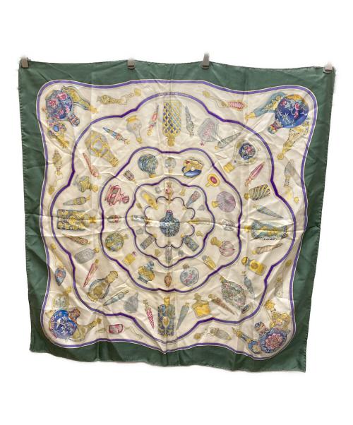 HERMES（エルメス）HERMES (エルメス) 香水瓶柄シルクスカーフの古着・服飾アイテム