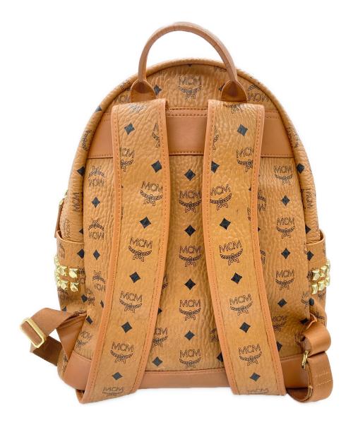 MCM（エムシーエム）MCM (エムシーエム) スタッズバックパック ブラウンの古着・服飾アイテム
