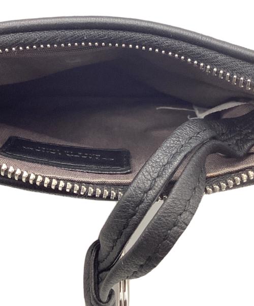 BOTTEGA VENETA（ボッテガベネタ）BOTTEGA VENETA (ボッテガベネタ) イントレチャートキーリング付コインケース ブラックの古着・服飾アイテム