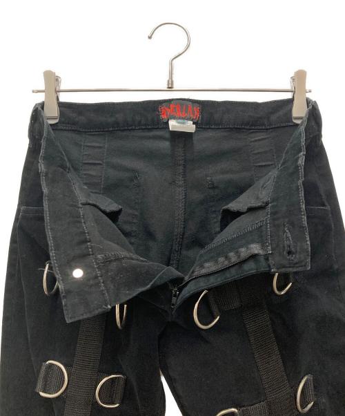 ADERLAN（アデルラン）ADERLAN (アデルラン) Dリングボンテージパンツ ブラック サイズ:不明の古着・服飾アイテム