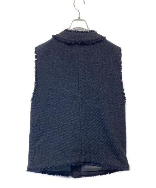 SIMPLICITE（シンプリシテ）simplicite (シンプリシテ) ツイードベスト ネイビー サイズ:不明の古着・服飾アイテム