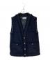 simplicite（シンプリシテ）の古着「ツイードベスト」｜ネイビー
