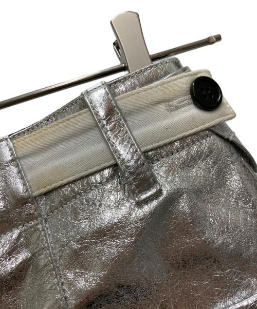 PROENZA SCHOULER（プロエンザ スクーラー）PROENZA SCHOULER (プロエンザ スクーラー) Metallic leather ZIP TROUSERS シルバーの古着・服飾アイテム