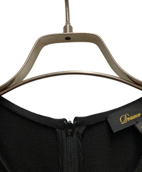 DRAWER（ドゥロワー）Drawer (ドゥロワー) FALL1 ツイルワンピース ブラック サイズ:36の古着・服飾アイテム
