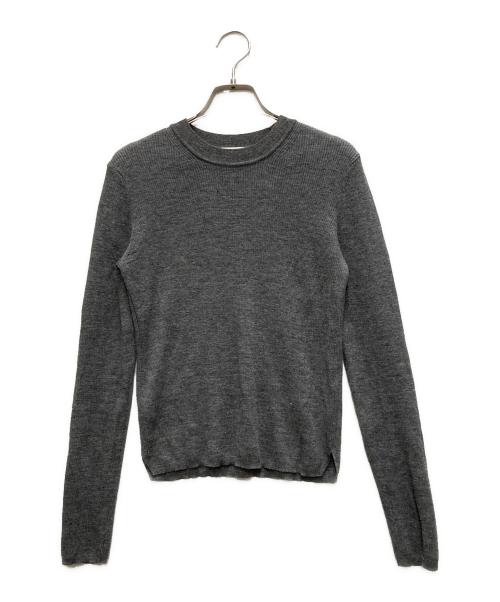 ATON（エイトン）ATON (エイトン) 25AW ATON LINEN WOOL TOP グレー サイズ:02の古着・服飾アイテム