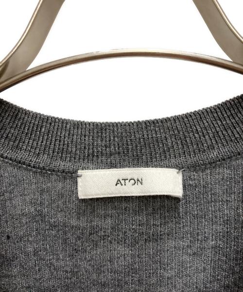 ATON（エイトン）ATON (エイトン) 25AW ATON LINEN WOOL TOP グレー サイズ:02の古着・服飾アイテム