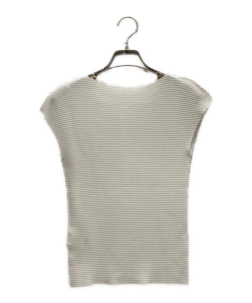 me ISSEY MIYAKE（ミーイッセイ ミヤケ）me ISSEY MIYAKE (ミーイッセイ ミヤケ) ノースリーブカットソー ホワイト サイズ:FREEの古着・服飾アイテム