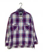 MONKEY TIMEモンキータイム）の古着「HEAVY TWILL CHECK CPO/シャツ」｜ネイビー