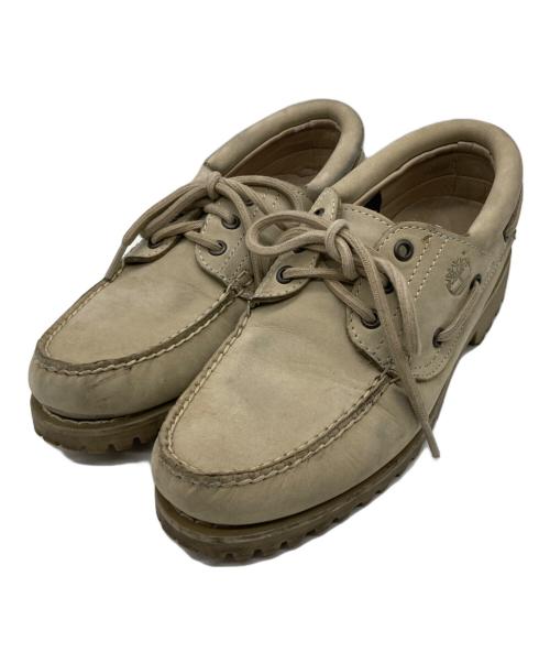Timberland（ティンバーランド）Timberland (ティンバーランド) 3-Eye Lug Handsewn Boat shoes ベージュ サイズ:25.5cmの古着・服飾アイテム