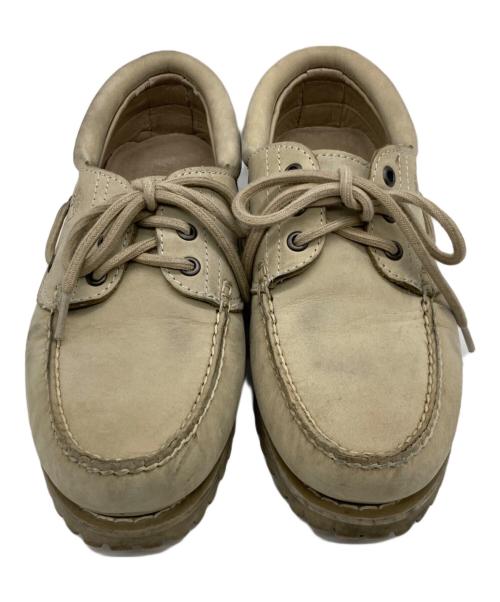 Timberland（ティンバーランド）Timberland (ティンバーランド) 3-Eye Lug Handsewn Boat shoes ベージュ サイズ:25.5cmの古着・服飾アイテム