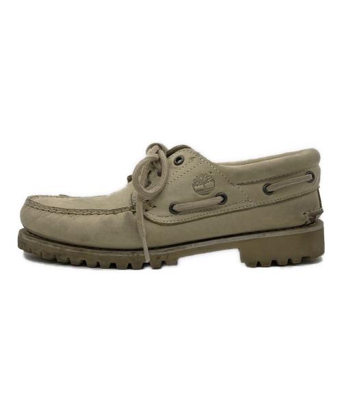 Timberland（ティンバーランド）Timberland (ティンバーランド) 3-Eye Lug Handsewn Boat shoes ベージュ サイズ:25.5cmの古着・服飾アイテム