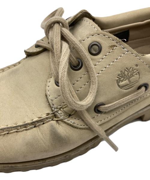 Timberland（ティンバーランド）Timberland (ティンバーランド) 3-Eye Lug Handsewn Boat shoes ベージュ サイズ:25.5cmの古着・服飾アイテム