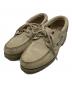 Timberland（ティンバーランド）の古着「3-Eye Lug Handsewn Boat shoes」｜ベージュ