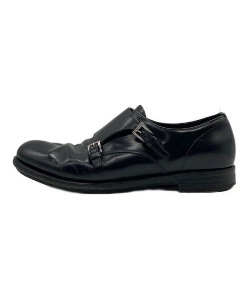 PRADA（プラダ）PRADA (プラダ) ダブルモンクストラップシューズ ブラック サイズ:7の古着・服飾アイテム