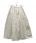 EBURE (エブール) コットンフラワージャガード スカート ホワイト サイズ:36：18000円