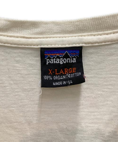 Patagonia（パタゴニア）Patagonia (パタゴニア) 90'S USA製 Forestry Tee ベージュ サイズ:XLの古着・服飾アイテム
