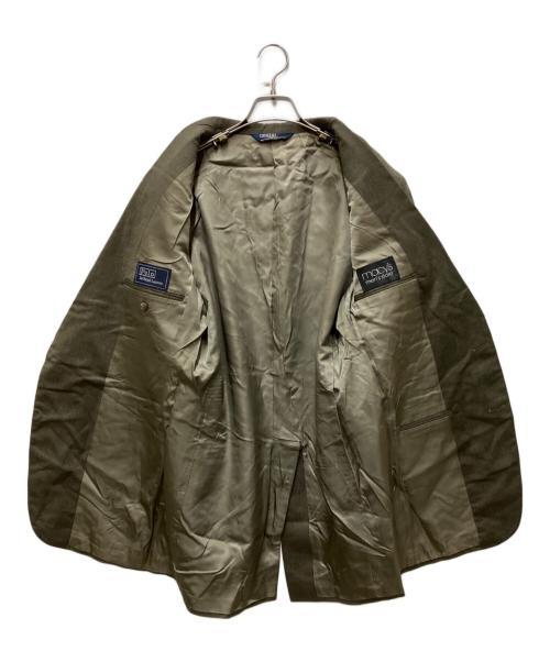 POLO RALPH LAUREN（ポロ・ラルフローレン）POLO RALPH LAUREN (ポロ・ラルフローレン) 80's USA製ウールセットアップスーツ カーキ サイズ:表記無しの古着・服飾アイテム