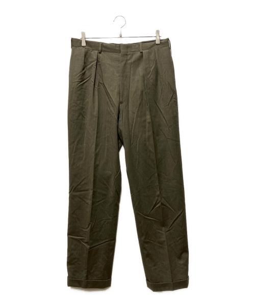 POLO RALPH LAUREN（ポロ・ラルフローレン）POLO RALPH LAUREN (ポロ・ラルフローレン) 80's USA製ウールセットアップスーツ カーキ サイズ:表記無しの古着・服飾アイテム