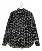 BLACK COMME des GARCONSブラックコムデギャルソン）の古着「ベスパ総柄 レギュラーカラーシャツ」｜ブラック