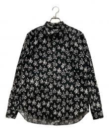 BLACK COMME des GARCONS（ブラックコムデギャルソン）の古着「ベスパ総柄 レギュラーカラーシャツ」｜ブラック