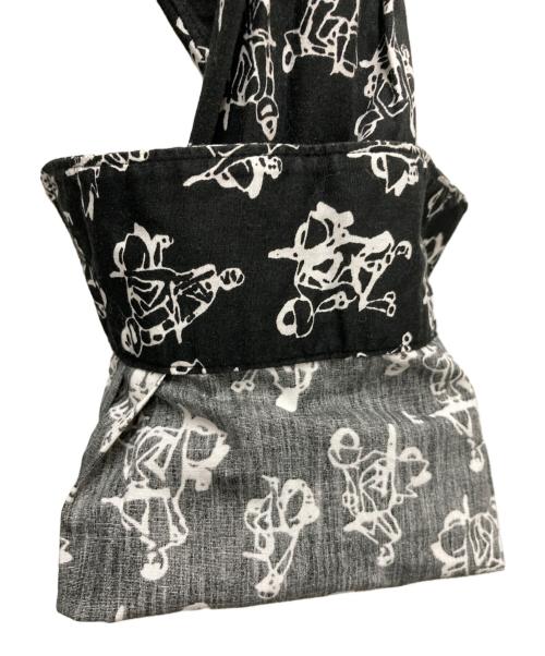 BLACK COMME des GARCONS（ブラックコムデギャルソン）BLACK COMME des GARCONS (ブラックコムデギャルソン) ベスパ総柄 レギュラーカラーシャツ ブラック サイズ:Mの古着・服飾アイテム