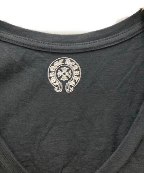 CHROME HEARTS（クロムハーツ）CHROME HEARTS (クロムハーツ) VネックロゴTシャツ ブラック サイズ:Mの古着・服飾アイテム