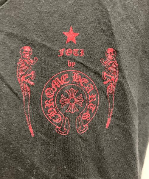 CHROME HEARTS（クロムハーツ）CHROME HEARTS (クロムハーツ) VネックロゴTシャツ ブラック サイズ:Mの古着・服飾アイテム