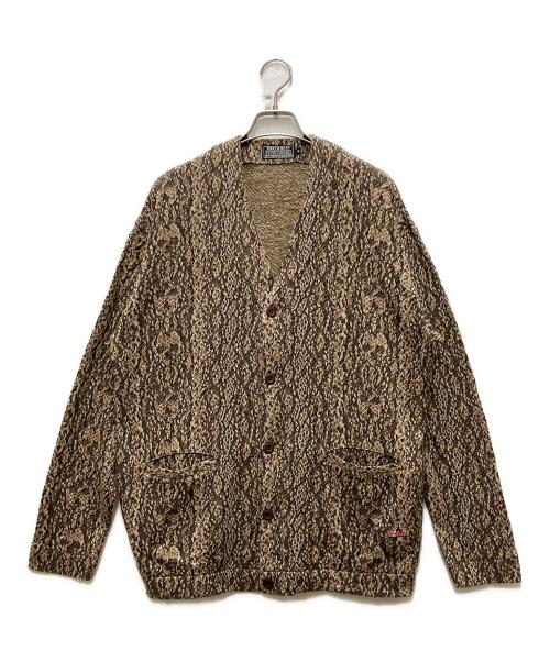 Hysteric Glamour（ヒステリックグラマー）Hysteric Glamour (ヒステリックグラマー) SPEAK NO EVILワッペン カーディガン ブラウン サイズ:Mの古着・服飾アイテム