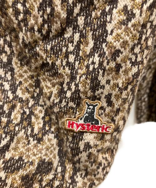 Hysteric Glamour（ヒステリックグラマー）Hysteric Glamour (ヒステリックグラマー) SPEAK NO EVILワッペン カーディガン ブラウン サイズ:Mの古着・服飾アイテム