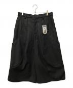 GOAT ESSENCEゴートエッセンス）の古着「TUCK WIDE SHORTS」｜ブラック
