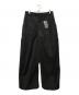 GOAT ESSENCE（ゴートエッセンス）の古着「TUCK CURVE WIDE PANTS」｜ブラック