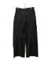 GOAT ESSENCE (ゴートエッセンス) TUCK CURVE WIDE PANTS ブラック サイズ:3：20000円