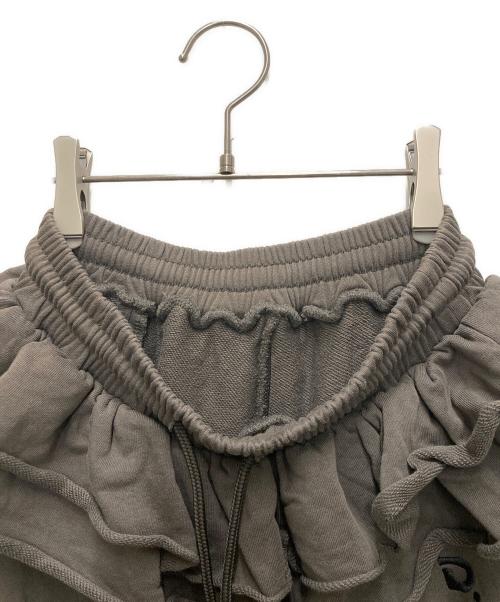 darich（ダーリッチ）Darich (ダーリッチ) ユーズドルックフリルスウェットパンツ カーキ サイズ:FREEの古着・服飾アイテム
